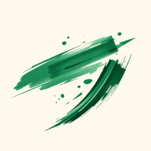 Brushstroke Emerald Tattoo