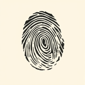 Brushstroke Fingerprint Tattoo