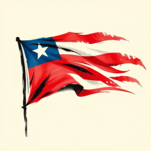 Brushstroke Flag Tattoo