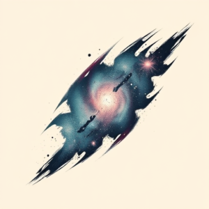 Brushstroke Galaxy Tattoo