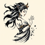 Brushstroke Goddess Tattoo