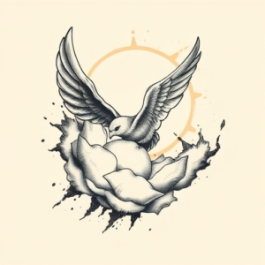 Brushstroke Heaven Tattoo