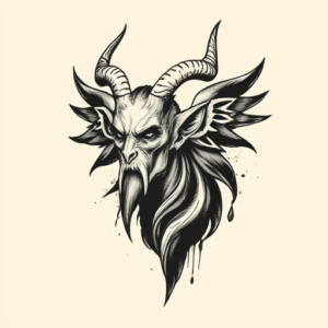 Brushstroke Hecate Tattoo