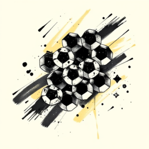 Brushstroke Honeycomb Tattoo