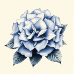 Brushstroke Hydrangea Tattoo