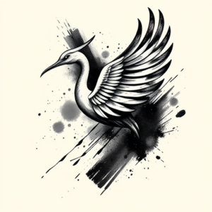 Brushstroke Icarus Tattoo