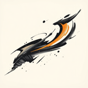 Brushstroke Kintsugi Tattoo