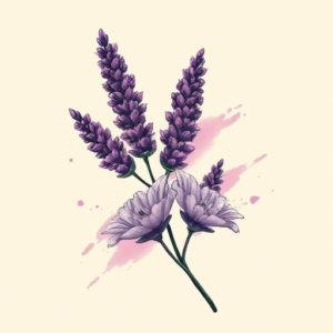 Brushstroke Lavender Tattoo