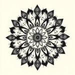 Brushstroke Mandala Tattoo
