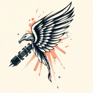 Brushstroke Medical Tattoo