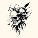 Brushstroke Medusa Tattoo