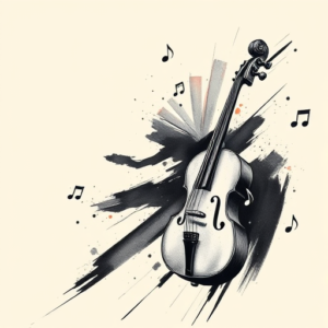Brushstroke Music Tattoo