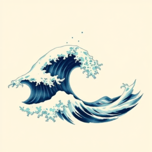Brushstroke Ocean Tattoo