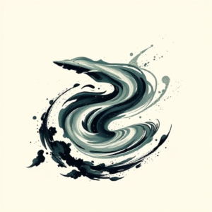 Brushstroke River Tattoo