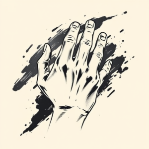 Brushstroke Rock Tattoo