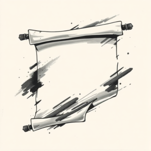 Brushstroke Scroll Tattoo