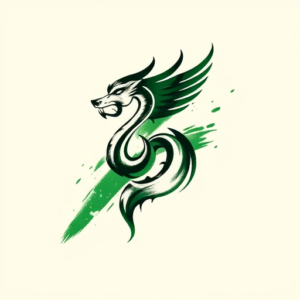 Brushstroke Slytherin Tattoo