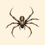 Brushstroke Spider Tattoo