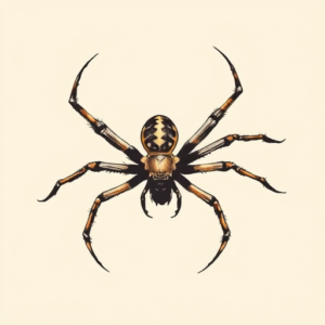 Brushstroke Spider Tattoo