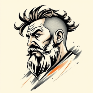 Brushstroke Stoic Tattoo