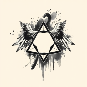 Brushstroke Trinity Tattoo