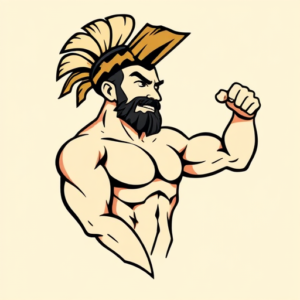 Cartoon Achilles Tattoo