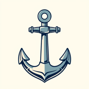 Cartoon Anchor Tattoo