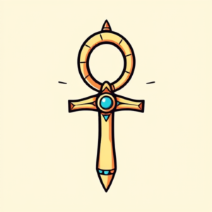 Cartoon Ankh Tattoo