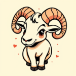 Cartoon Aries Tattoo