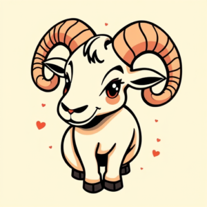 Cartoon Aries Tattoo