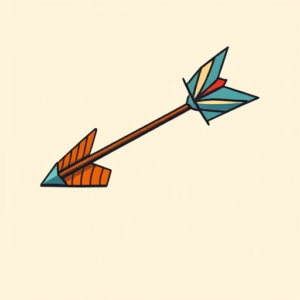 Cartoon Arrow Tattoo