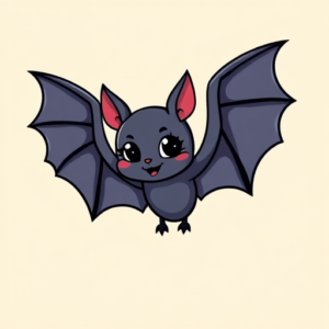 Cartoon Bat Tattoo