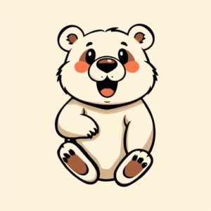 Cartoon Bear Tattoo