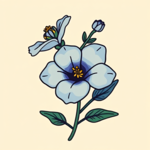 Cartoon Bluebonnet Tattoo