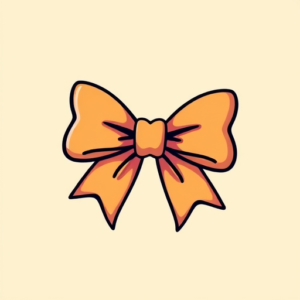 Cartoon Bow Tattoo