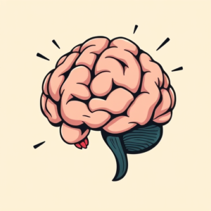 Cartoon Brain Tattoo