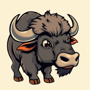Cartoon Buffalo Tattoo