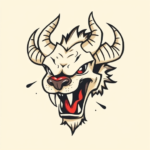 Cartoon Cerberus Tattoo