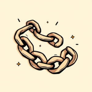 Cartoon Chain Tattoo