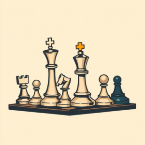 Cartoon Chess Tattoo