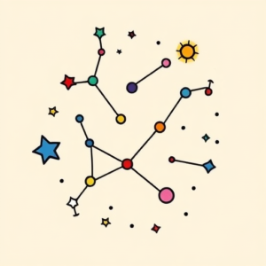 Cartoon Constellation Tattoo