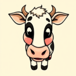 Cartoon Cow Tattoo