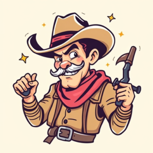 Cartoon Cowboy Tattoo