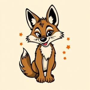 Cartoon Coyote Tattoo