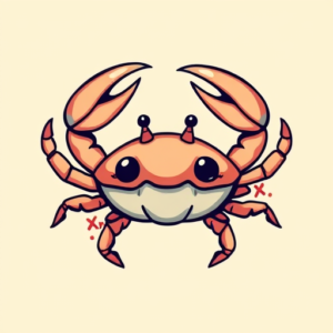 Cartoon Crab Tattoo