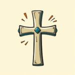 Cartoon Cross Tattoo