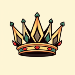 Cartoon Crown Tattoo