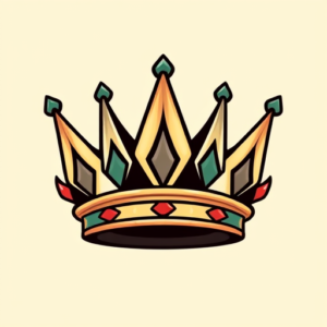 Cartoon Crown Tattoo