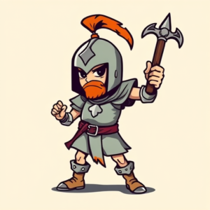 Cartoon Crusader Tattoo