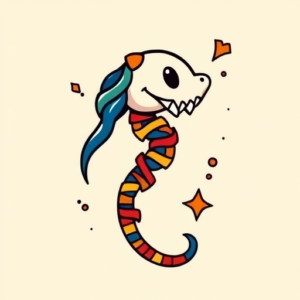 Cartoon Dna Tattoo